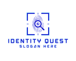 Detective Fingerprint Scan logo design