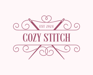 Fashion Dressmaker Needle logo design