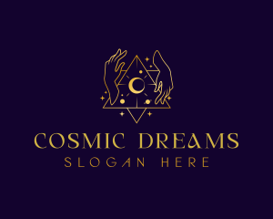 Cosmic Hands Tarot logo design