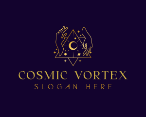 Cosmic Hands Tarot logo design