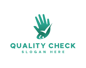 Hand Wash Checkmark logo design