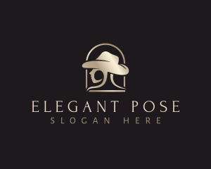 Elegant Cowgirl Model logo