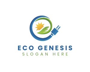 Eco Friendly Energy Plug logo design