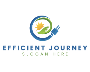 Eco Friendly Energy Plug logo design