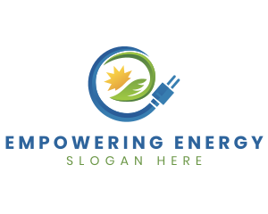 Eco Friendly Energy Plug logo design