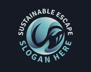 Leaf Hand Sustainability logo design