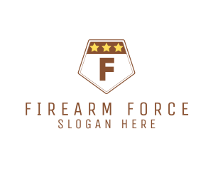 Military Pentagon Shield logo design