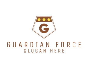 Military Pentagon Shield logo design