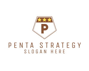 Military Pentagon Shield logo design