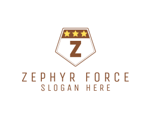 Military Pentagon Shield logo design