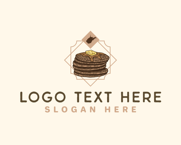 Pancakes logo example 2