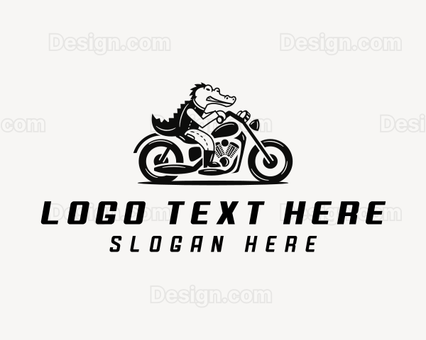 Crocodile Motorcycle Vehicle Logo