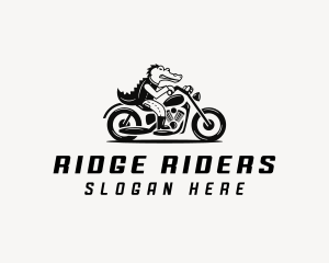 Crocodile Motorcycle Vehicle logo design