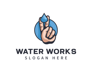 Water Peace Handwash logo design