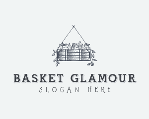 Hanging Plant Basket logo design