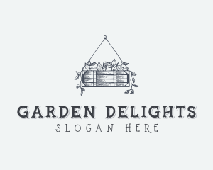 Hanging Plant Basket logo design