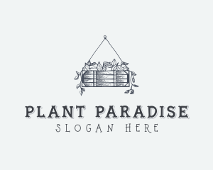 Hanging Plant Basket logo design