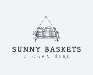 Hanging Plant Basket logo design