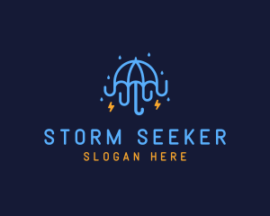 Umbrella Storm Weather logo