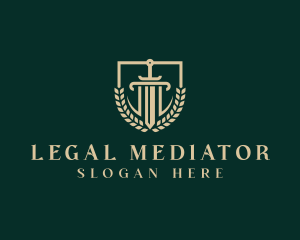 Legal Justice Sword logo design