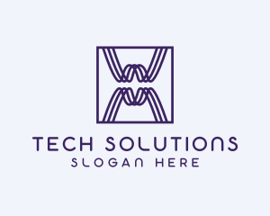 Tech Wave Cyberspace Logo