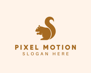 Golden Squirrel Animal logo design