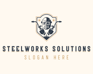 Industrial Steelworks Welding logo design