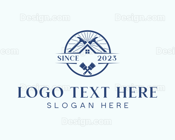 Roofing Home Builder Logo