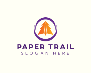 Paper Plane Fly logo design