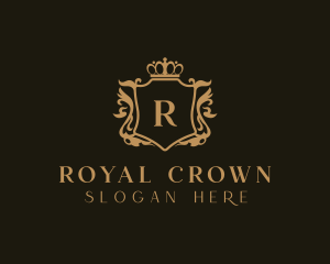 Royal Shield Crown logo design