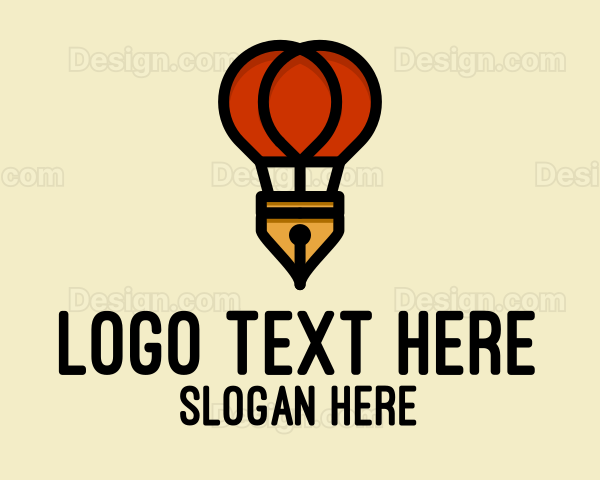 Hot Air Balloon Pen Logo