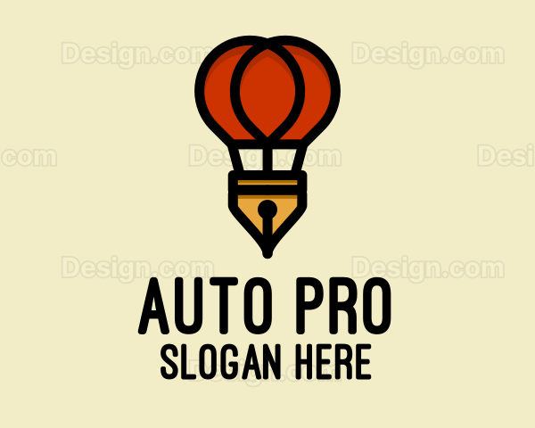 Hot Air Balloon Pen Logo