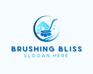 Home Cleaning Brush logo design