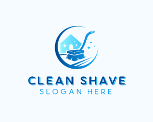 Home Cleaning Brush logo design