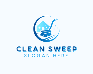 Home Cleaning Brush logo design