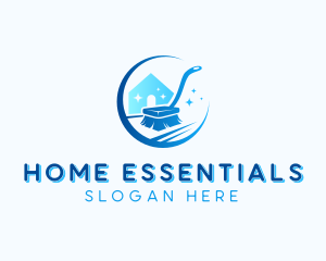 Home Cleaning Brush logo design