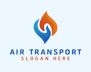 Warm & Cold Temperature logo design