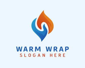 Warm & Cold Temperature logo design