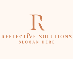 Cosmetics Letter R logo design