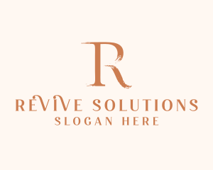 Cosmetics Letter R logo design