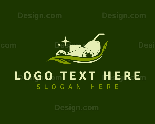 Lawn Mower Landscaping Tool Logo