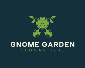 Gardener Shovel Plant logo design