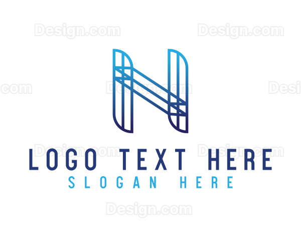 Professional Letter N Company Logo