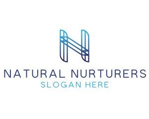 Professional Letter N Company logo design