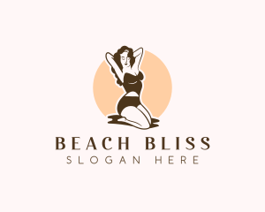 Retro Woman Makeup logo design