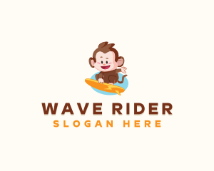 Surf Monkey Wave logo