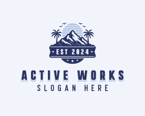 Mountain Summit Peak logo design