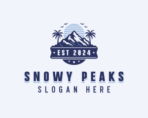 Mountain Summit Peak logo design