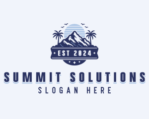 Mountain Summit Peak logo design