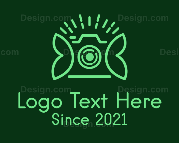 Green Photography Camera Logo
